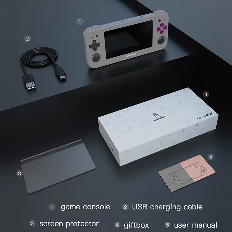 Anbernic RG505 Handheld Gaming Console - Android 12, 4.95" OLED, 5000mAh