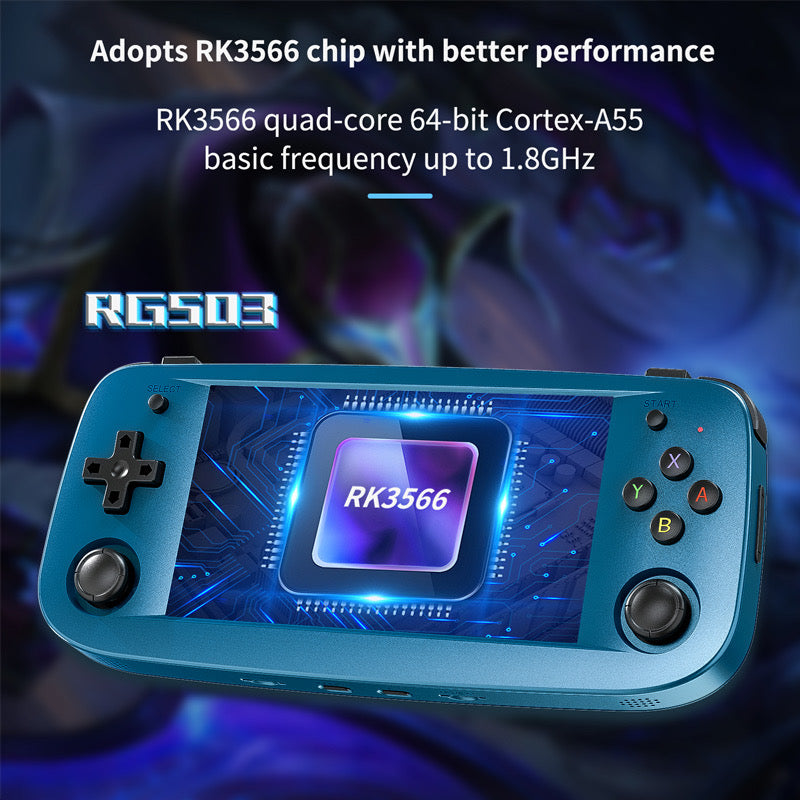Anbernic RG503 Portable Retro Gaming Console with OLED Screen & 4393 ...